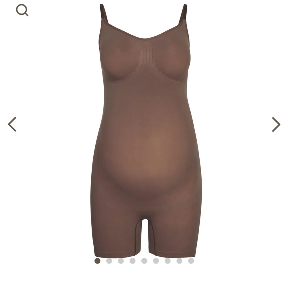 SKIMS Maternity Shapewear Bodysuit in Taupe - Picture 6 of 6